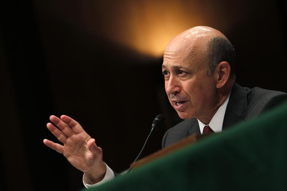 Goldman Sachs chairman and chief executive officer Lloyd Blankfein testifies at the Senate Subcommittee on Investigations hearing on Wall Street investment banks and the financial crisis on Capitol Hill in Washington in 2010. (AP)