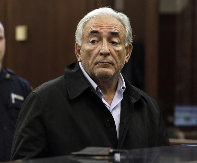 In this May 16, file photo, Dominique Strauss-Kahn, head of the International Monetary Fund, is arraigned in Manhattan Criminal Court in New York. (AP)