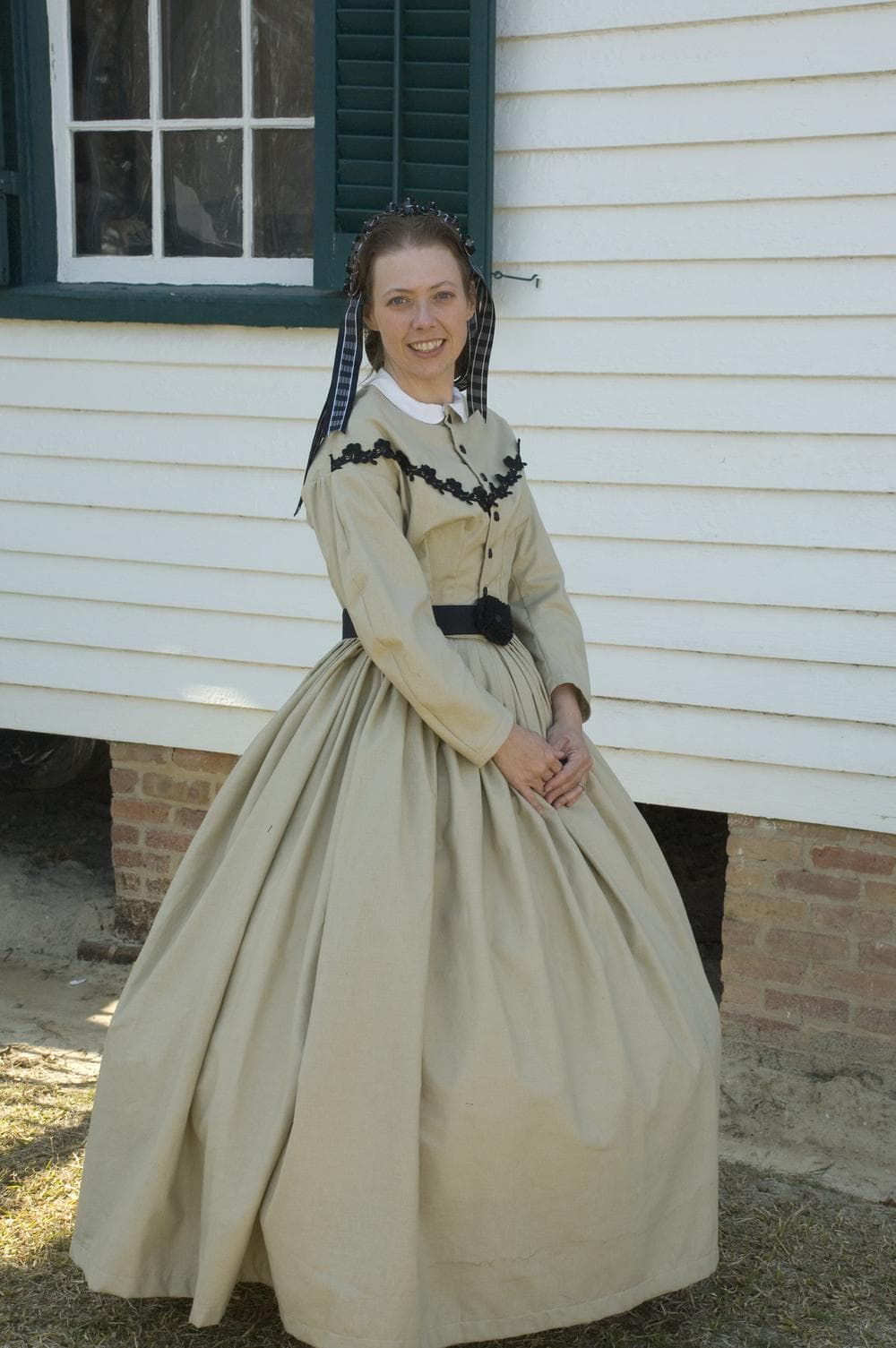 North Carolina state historian Lerae Umfleet, who tweets and writes about the Civil War, and occasionally wears period dress. (Lerae Umfleet)