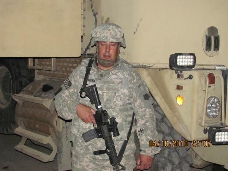 Mike Brown on deployment (Courtesy of the Brown family)
