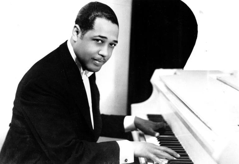 Composer and bandleader Duke Ellington plays the piano in this undated photo. (AP)
