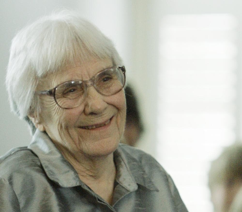 Author Harper Lee during a ceremony honoring new members of the Alabama Academy of Honor in 2007. (AP)