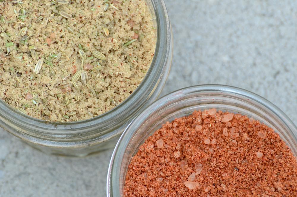 Spice rubs for the summer grilling season from chef Kathy Gunst. (Anna Miller/Here &amp; Now)