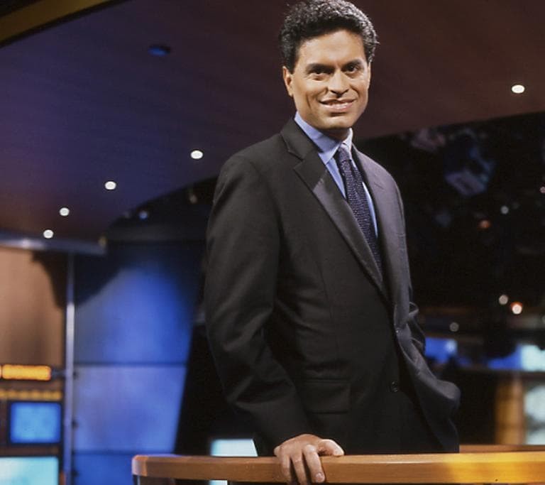 Fareed Zakaria on the set of PBS' &quot;Foreign Exchange with Fareed Zakaria.&quot; (AP)