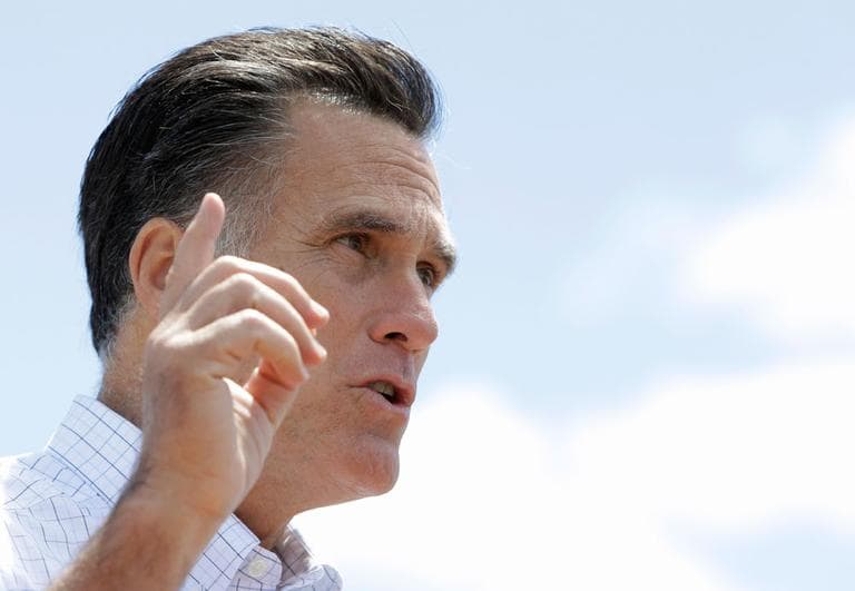 Former Gov. Mitt Romney announces his presidential bid in Stratham, N.H., Thursday. (AP)