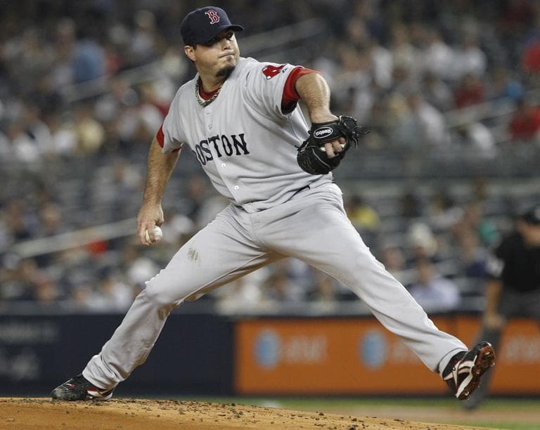 Boston Red Sox&#039;s Josh Beckett delivers a pitch during the first inning of a baseball game against the New York Yankees, Thursday. (AP)