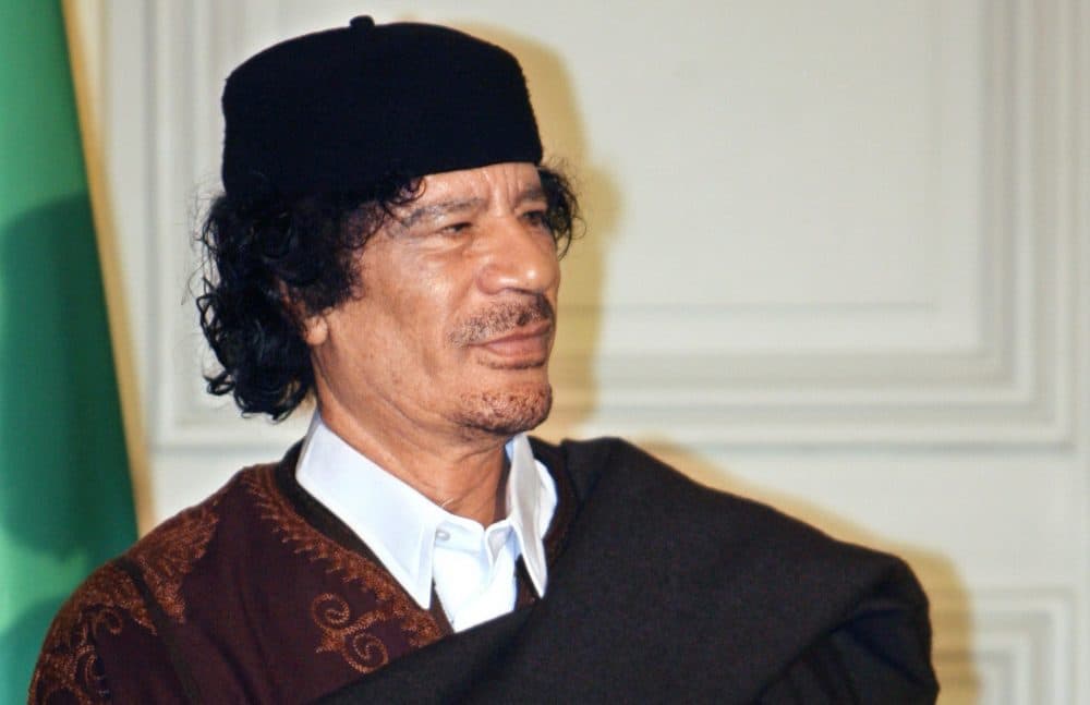 Libyan leader Col. Moammar Gadhafi says he does not fear death and the battle against crusaders would continue. (AP)