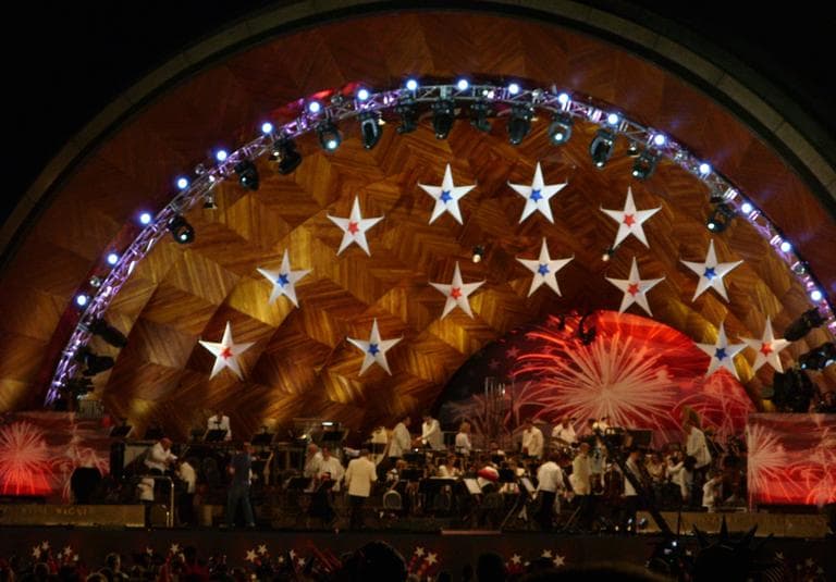 The Boston Pops perform at the Hatch Shell on July 4, 2008. (sapienssolutions/Flickr)