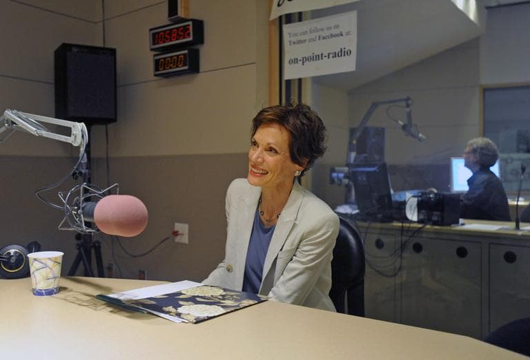 Deborah Valenze, author of “Milk: A Local And Global History,” in studio and On Point. (Alex Kingsbury/WBUR)