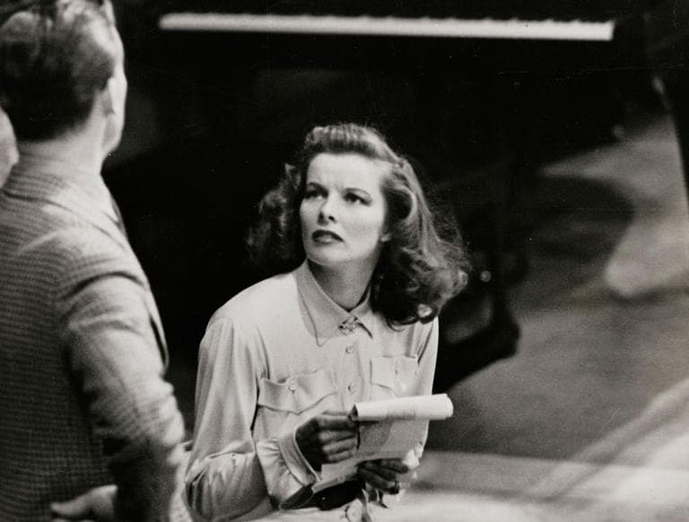 This picture provided by The New York Public Library shows Katherine Hepburn on stage at the Colonial Theatre during the Boston run of &quot;Philadelphia Story&quot; in March 1939. (AP/The New York Public Library, Richard Tucker)