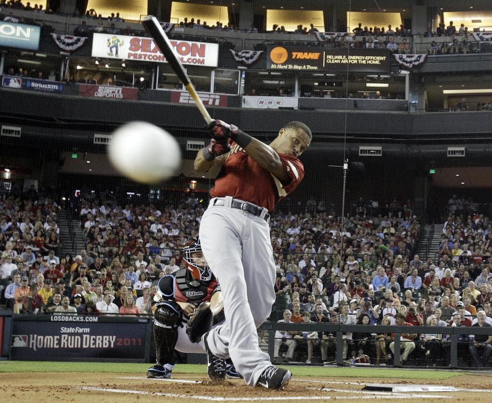 New York Yankees star Robinson Cano (above) and Boston Red Sox first baseman Adrian Gonzalez made the All-Star Home Run Derby memorable Monday night in Phoenix. (AP)