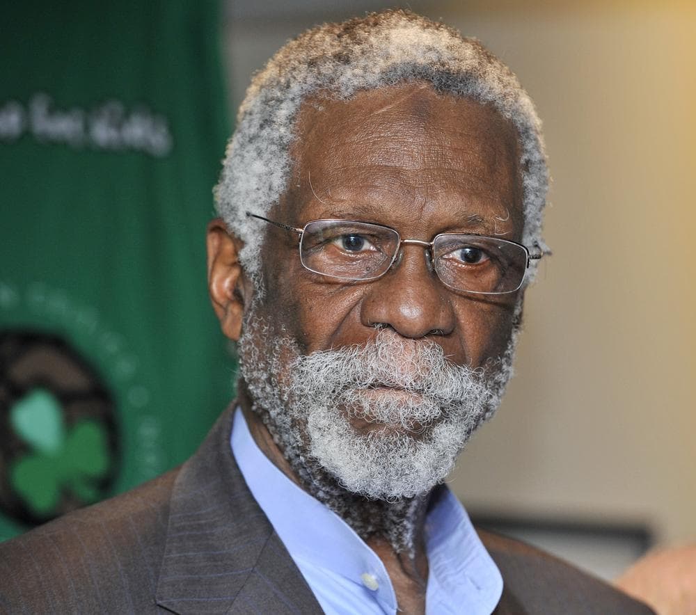 Boston Celtics legend Bill Russell during a news conference, in Boston on May 17th. Boston is planning a statue of Russell, honoring his role as a sports champion, human rights leader and youth mentoring advocate. (AP)