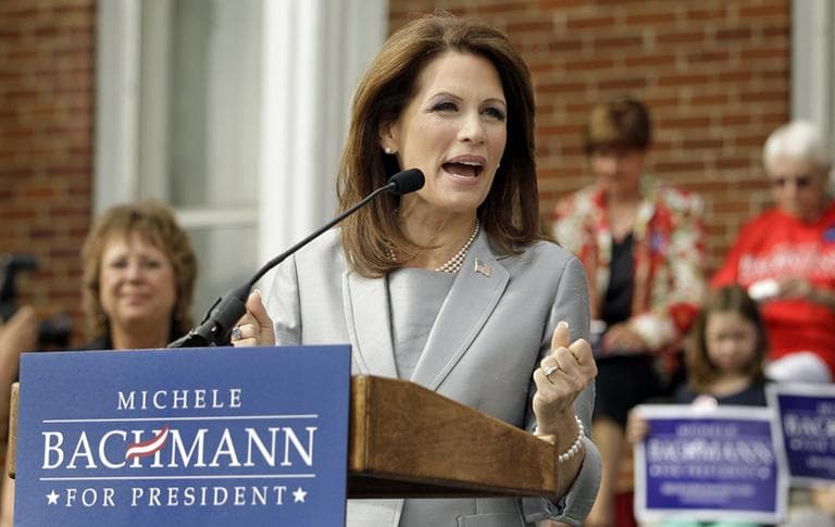 Rep. Michele Bachmann, R-Minn., officially announces her intent to seek the Republican presidential nomination in Waterloo, Iowa. (AP)