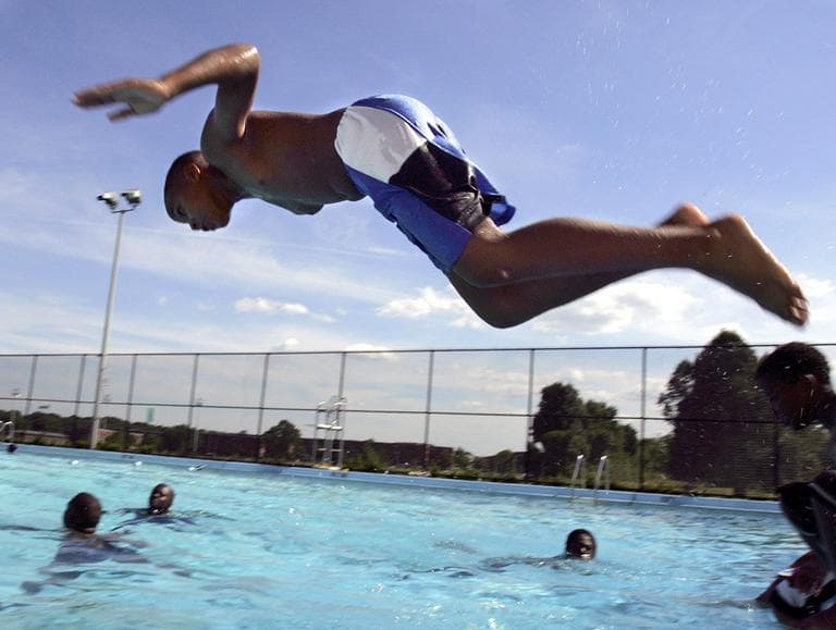 Visiting a community pool is a great way to beat the heat. (AP)