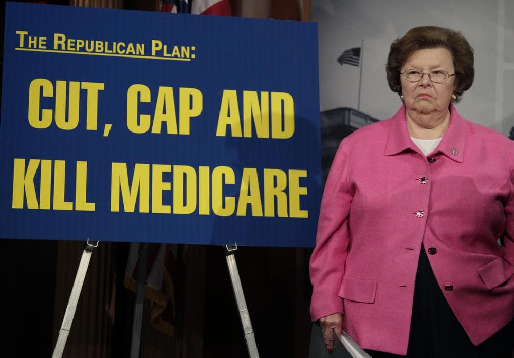 Sen. Barbara Mikulski (D-Md.) denounces the House Republicans &quot;Cut, Cap, and Balance Act&quot; in Washington. (AP)