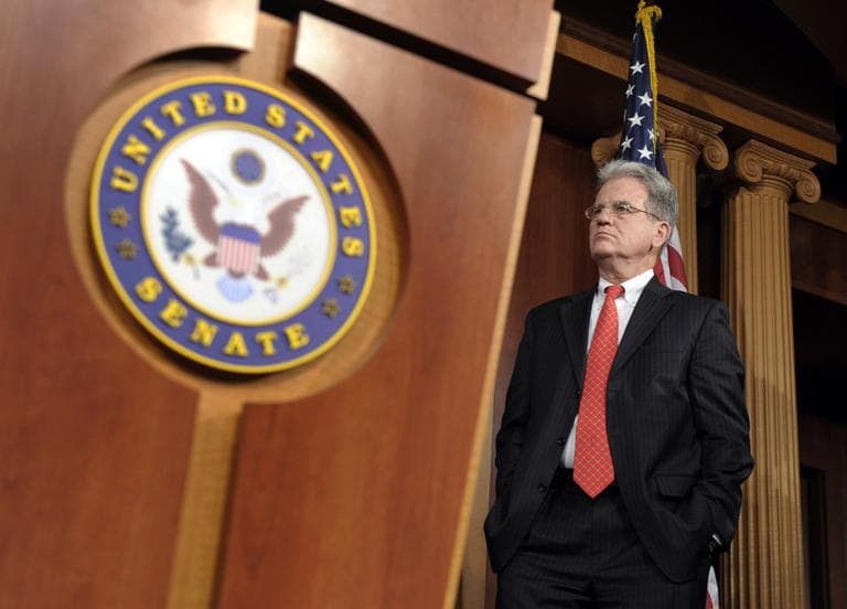 Sen. Tom Coburn, R-Okla., one of the so-called Gang of Six,  listens during a news conference on the debt ceiling on Capitol Hill in Washington, Thursday, July 21, 2011. (AP)
