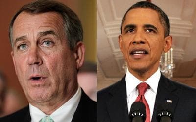 President Obama and House Speaker John Boehner both addressed the country on Tuesday. (AP)