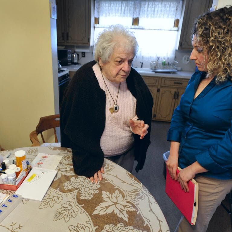 An increasing number of Americans are staying in their homes as they age and receiving care from a mixture of professional and family caretakers. (AP)