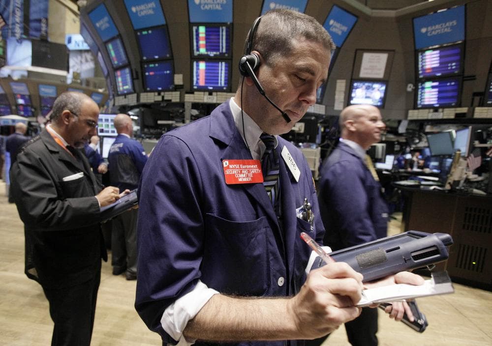 Trader Stephen Guilfoyle works on the floor of the New York Stock Exchange. (AP)