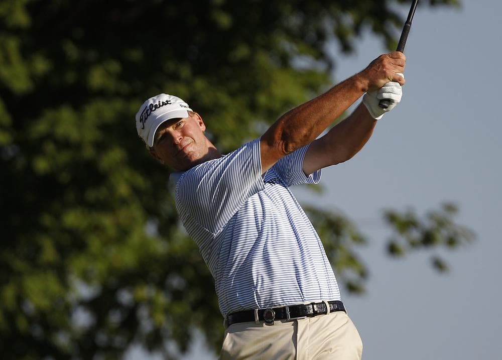 Steve Stricker hits a drive during the first round of the PGA Championship Thursday in Johns Creek, Ga. (AP)