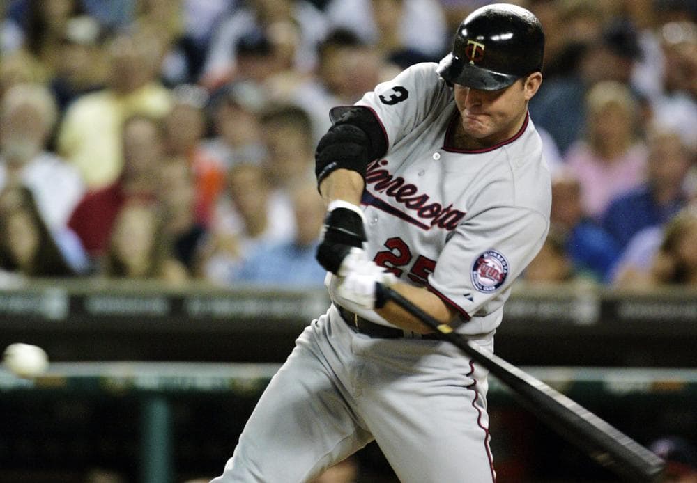 Minnesota Twins' Jim Thome swings for his 600th career home run on Monday. Thome is just the eighth major leaguer to reach the mark. (AP)