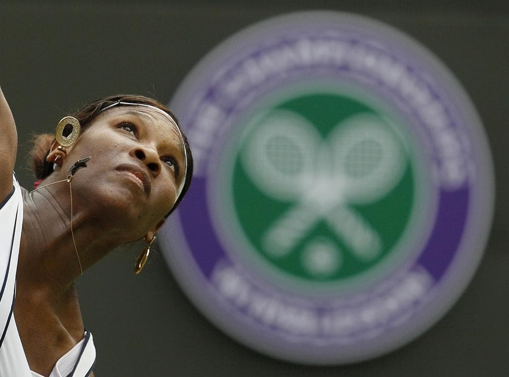 Serena Williams lost in the fourth round at the 2011 Championship at Wimbledon.  Last year, her efforts were recorded in verse by an &quot;official&quot; poet. (AP)