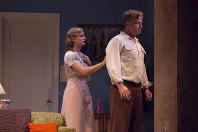 Rebecca Brooksher and C.J. Wilson in Berkshire Theatre Festival&#039;s production of &quot;Period of Adjustment&quot; by Tennessee Williams. (Courtesy of Christy Wright)