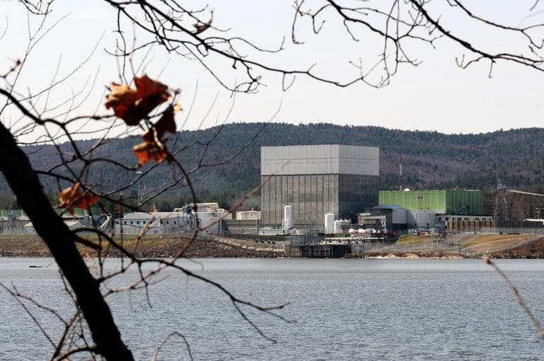 The Vermont Yankee nuclear power plant on the banks of the Connecticut River in Vernon, Vt. is seen in April. (AP)