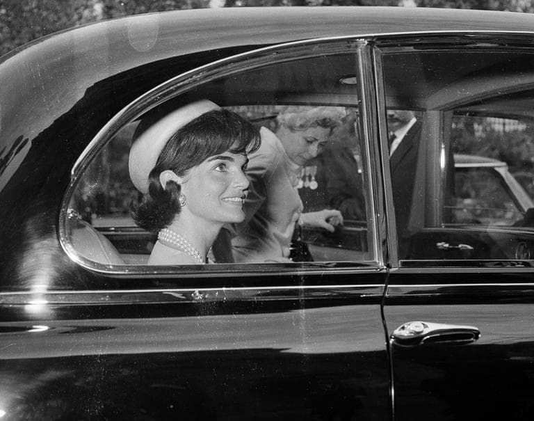Jackie Kennedy leaves Quai D'orsay in Paris, France, in May 1961. (AP)