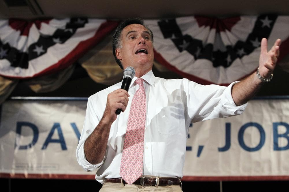 Republican presidential candidate former Massachusetts Gov. Mitt Romney holds a town hall meeting Wednesday. (AP)