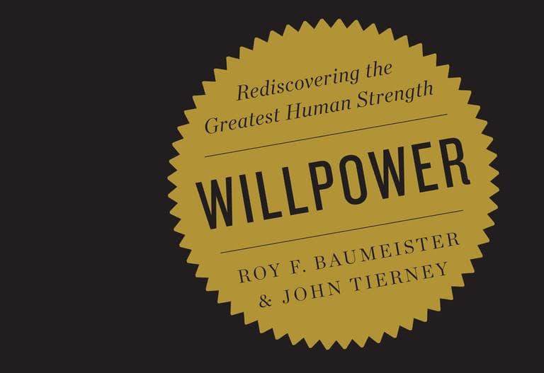 In this book cover "Willpower: Rediscovering the Greatest Human Strength," by Roy F. Baumeister and John Tierney, is shown. (AP)