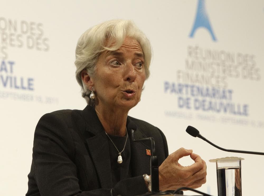 International Monetary Fund (IMF) managing director Christine Lagarde in Marseille, southern France in early September. (AP)