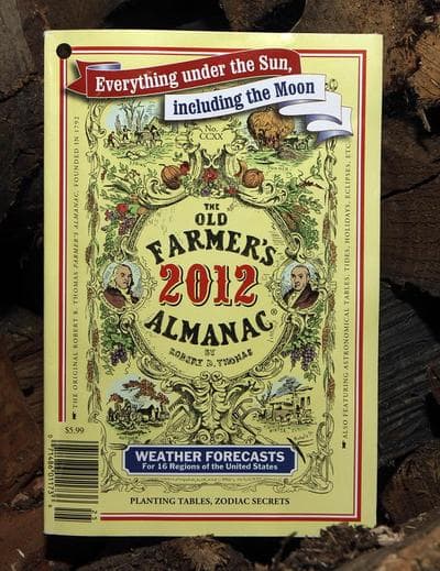 The 2012 edition of the Old Farmer's Almanac in Concord, NH. (AP)
