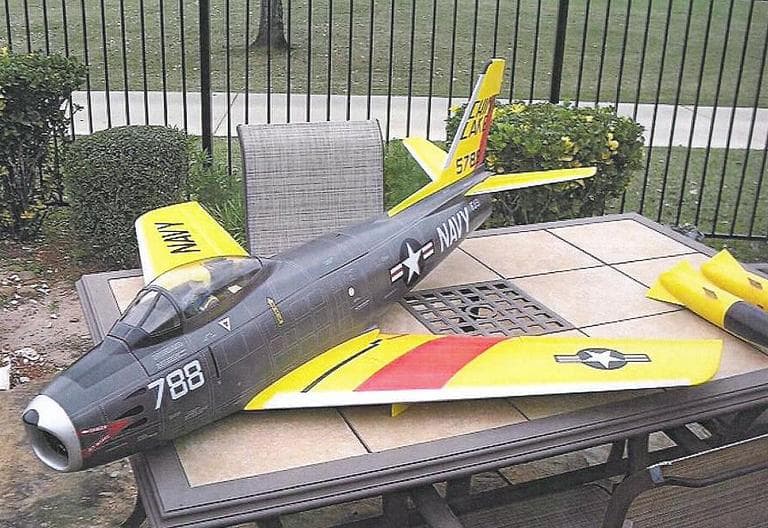 This remote-controlled aircraft is similar to the model Ferdaus was planning to use to fill with explosives and detonate at the U.S. Capitol building and the Pentagon. (Courtesy U.S. Attorney&#039;s Office)