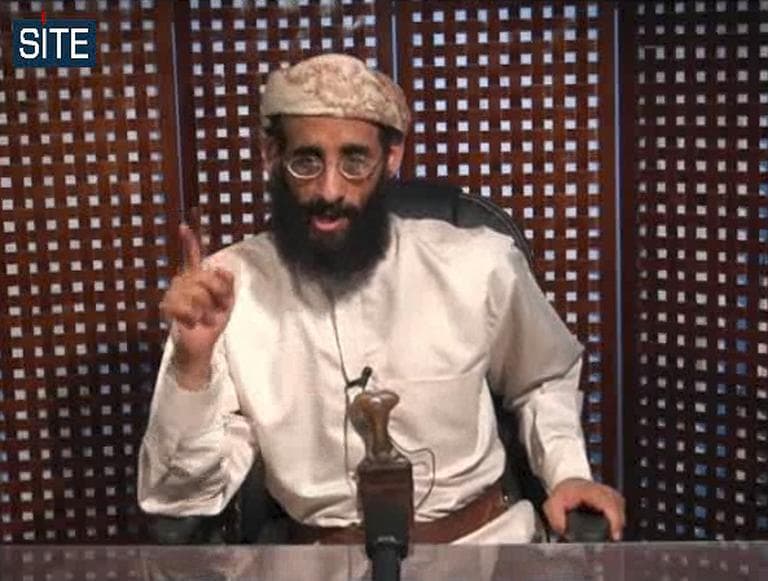 Anwar al-Awlaki speaks in a video message posted on radical websites.  (AP)