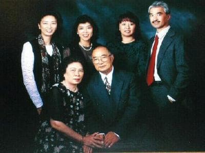 Standing, from left: Betty, Gloria, Cathie and Harry Ong. Seated are the siblings&#039; mother and father. (Courtesy)