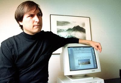 Steve Jobs, co-founder of Apple, in 1993 (AP)