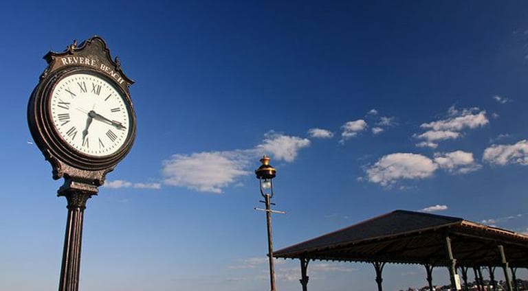 A clock along Revere Beach. (Courtesy: Creative Commons)