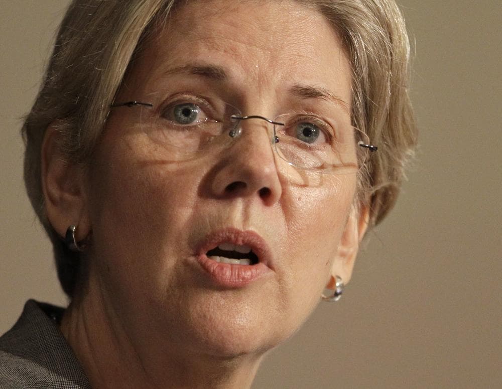 Elizabeth Warren is the Democratic front runner in the race for Scott Brown’s Senate seat in Massachusetts. (AP)