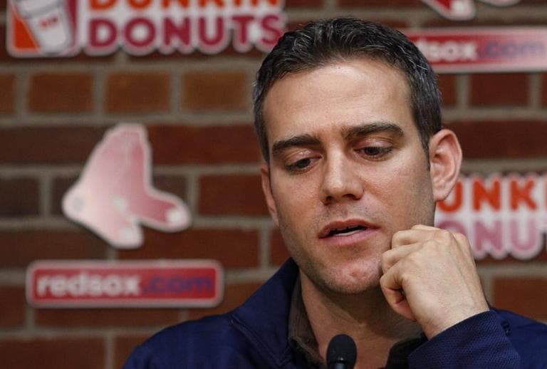 Sox GM Theo Epstein speaks to the media during a news conference on Sept. 30. (AP)