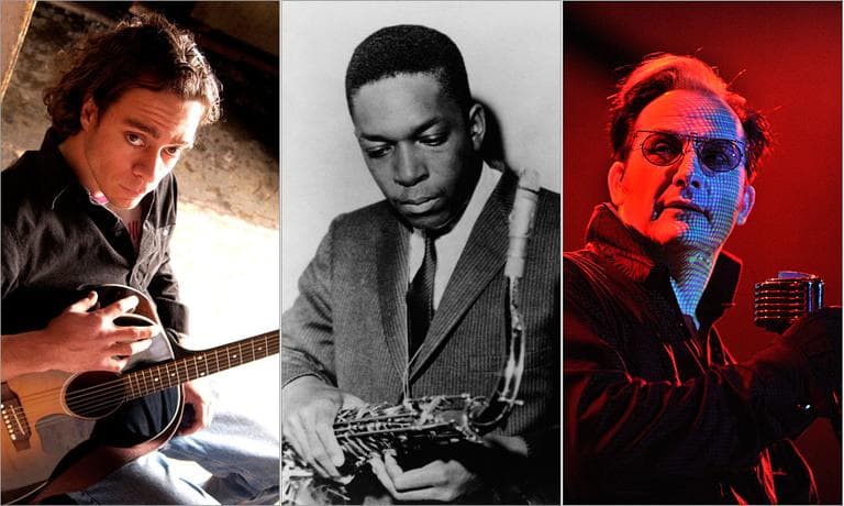 From left to right, Amos Lee, John Coltrane, and Dave Vanian of The Damned. (Photos: AP)