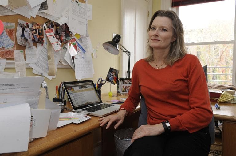Jennifer Egan, seen here on the office of her home in the New York City borough of Brooklyn, won the Pulitzer Prize for fiction for her novel &quot;A Visit from the Goon Squad,&quot; honored for its &quot;big-hearted curiosity about cultural change at warp speed,&quot; Monday, Apr. 18, 2011, in New York. (AP)