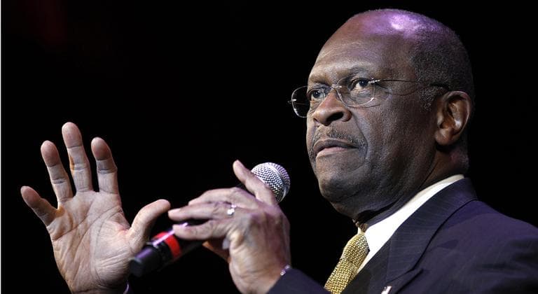 Republican presidential candidate Herman Cain delivers a keynote address during the Western Republican Leadership Conference Wednesday, Oct. 19, 2011, in Las Vegas. (AP)