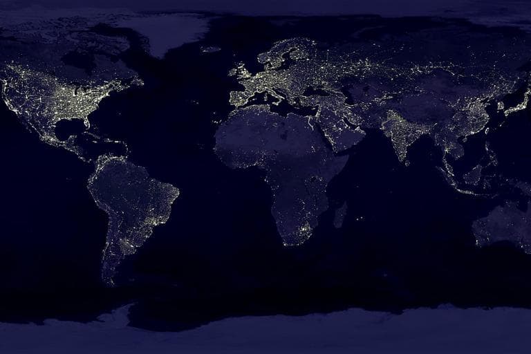 The earth at night. (NASA)