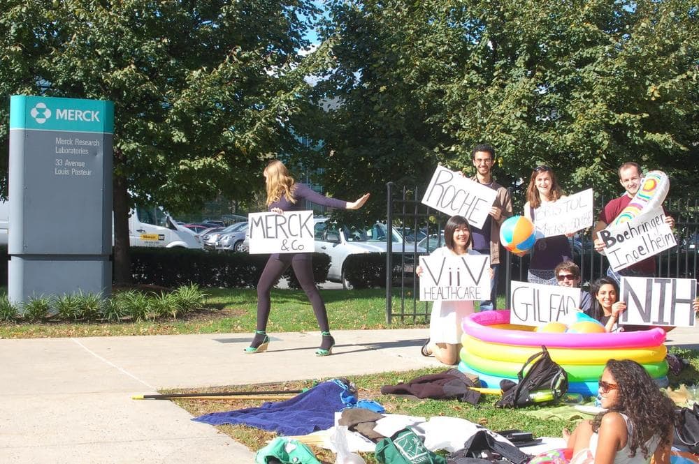 &#39;Occupy Merck&#39; protestes dramatize the AIDS drug situation