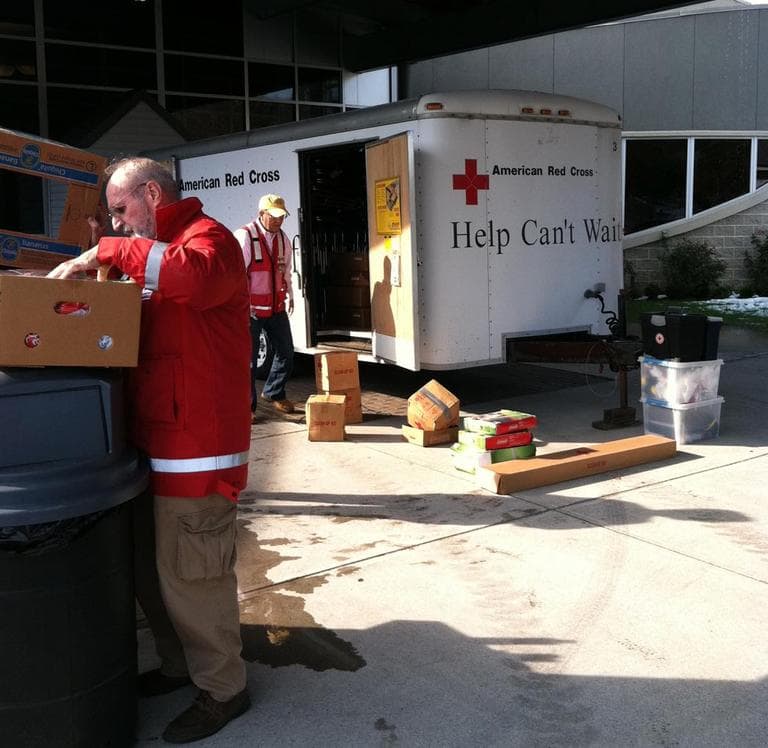 The American Red Cross in Wrentham (Deborah Becker/WBUR)