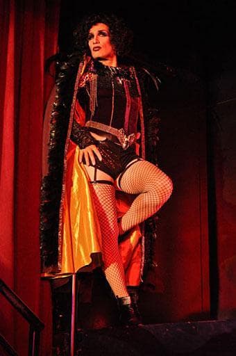 Ryan Landry, of the Gold Dust Orphans, rehearses his role as Dr. Frank N. Furter in the troupe’s “Rocky Horror Show,&quot; at the Oberon in Harvard Square. (Courtesy Gold Dust Orphans)