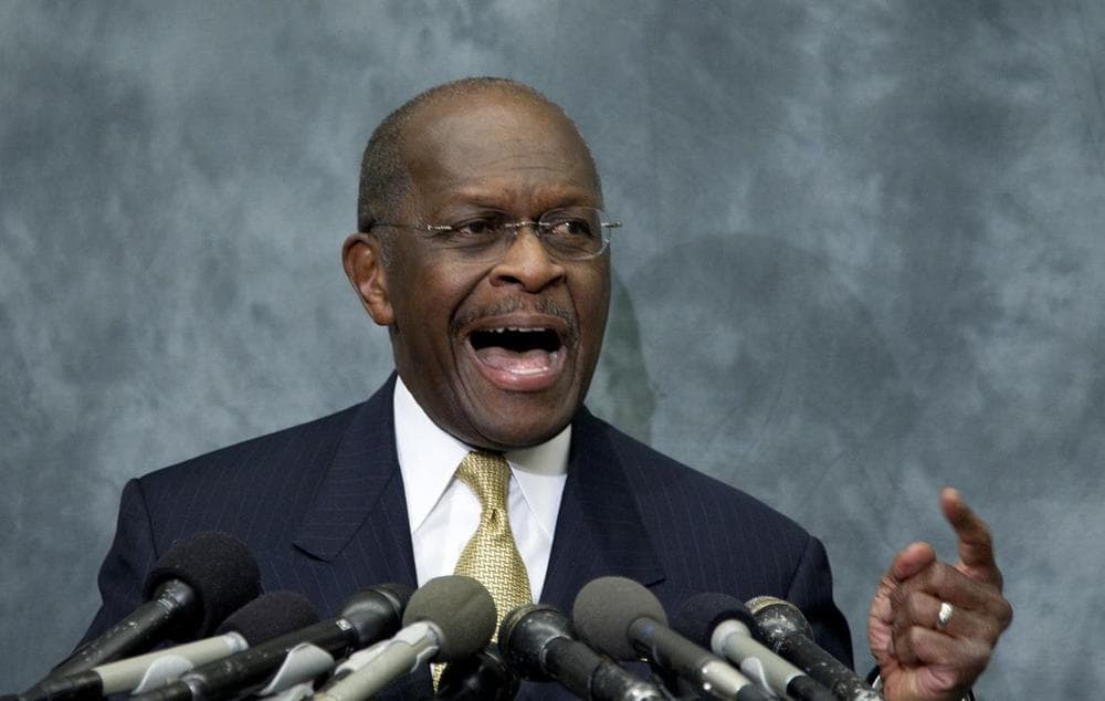 Herman Cain speaks at the Congressional Health Caucus Thought Leaders Series, on Wednesday, Nov. 2. (AP)