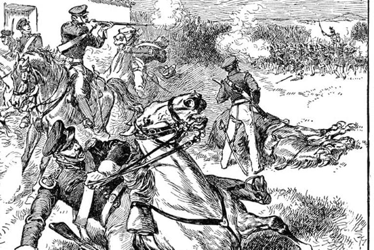 Mexican American War: Defeat of American Dragoons at the Battle of Resaca de la Palma. (Edward Ellis, 1910)