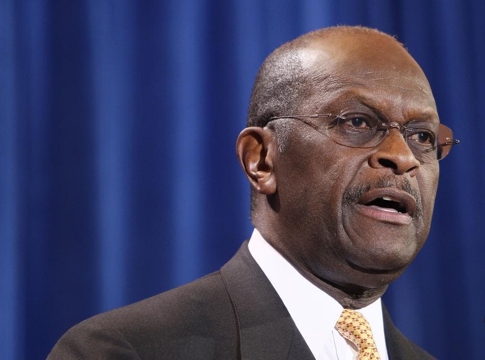 Republican presidential candidate Herman Cain addressed the media Tuesday, in Scottsdale, Ariz. (AP)